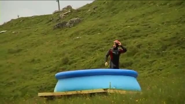 Watch Amazing Waterslide Jump! - Slip and Fly Video