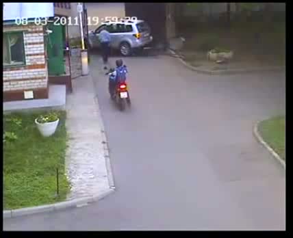 Watch Dumb woman completely misses exit Video