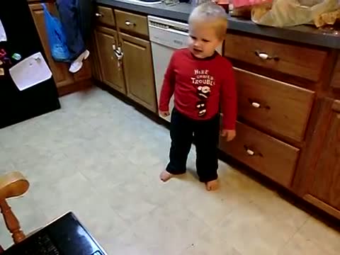 Watch Toddler dances to "$exy and I Know It" Video