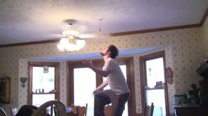 Watch Ceiling fan trick fail Video