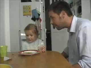 Watch Father plays prank on daughter Video