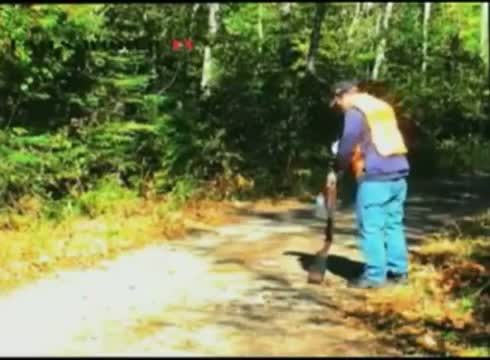 Watch Hunter almost shoots his face off Video