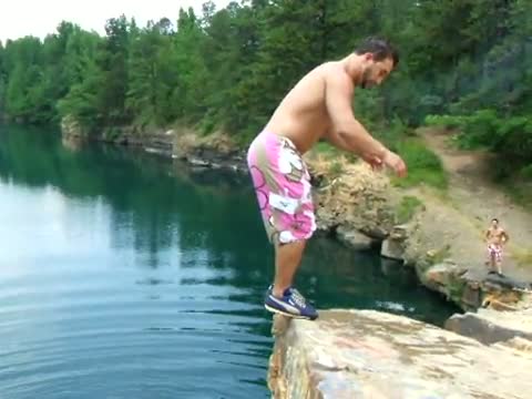 Watch Cliff Jump N Accident Video