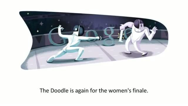 Watch Google Doodle: London 2012 Fencing Video