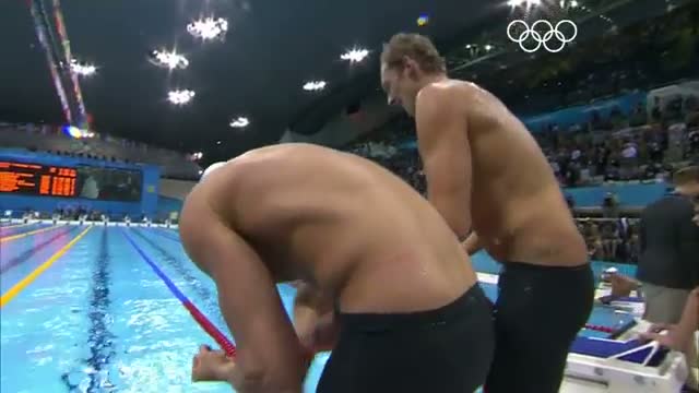 Watch Swimming Men's 4 x 100m Freestyle Relay Final - France GOLD - London 2012 Olympic Games Highlights Video