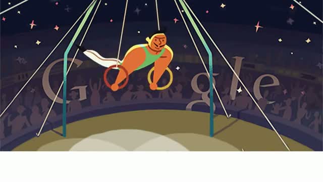 Watch London 2012 Artistic Gymnastics Men's Rings: The latest Google Doodle Video