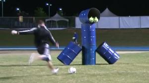 Watch Playing angry birds with soccer balls Video