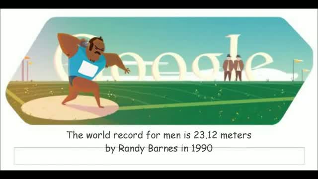 Watch London 2012 Shot Put: Google's eighth Olympic doodle Video