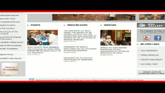 Watch Now, President of India just a click away! Video