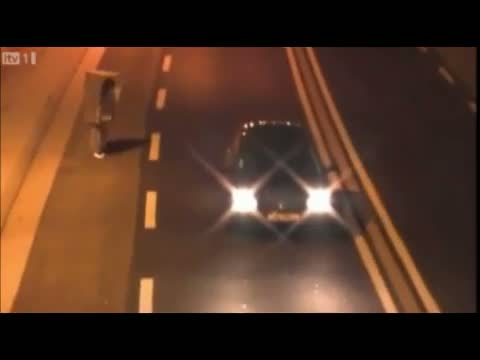 Watch Man dressed as fake speed camera Video