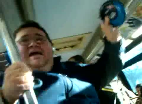 Watch Dude sings "California Girls" on the morning bus Video