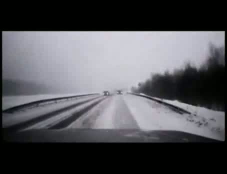 Watch Driver keeps calm as he nearly dies Video
