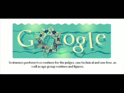 Watch Google Doodle - London 2012 Synchronised Swimming Video