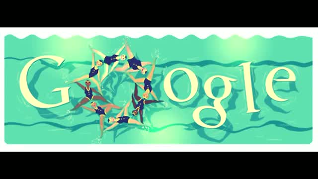 Watch London 2012 Synchronised Swimming gets the latest Google Doodle Video
