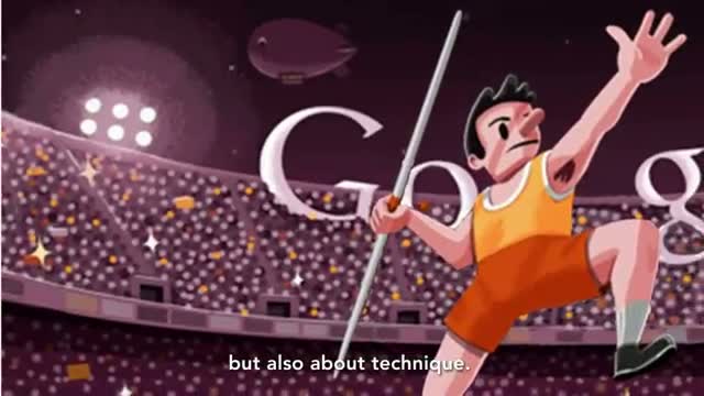 Watch London 2012 Javelin: The 11th Google Doodle of its kind Video
