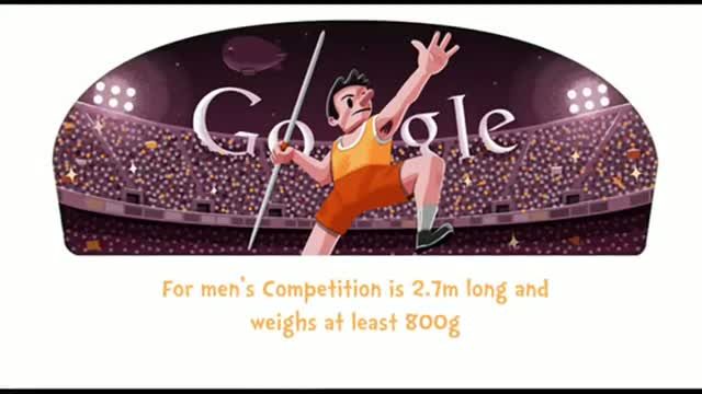Watch London 2012 Javelin: Google Doodle 'throws' one Video