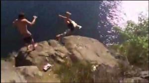 Watch How not to cliff jump Video