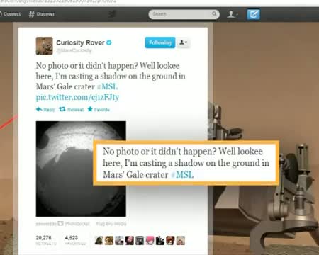 Watch Twitter first social networking site to reach Mars Video
