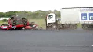 Watch Truck crash test Video