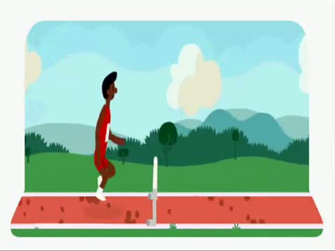 Watch London 2012 hurdles is Google's latest doodle Video