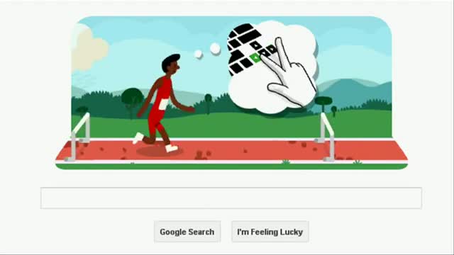Watch London 2012 Hurdles: Test skills with Google's new Doodle Video