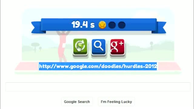 Watch Google Hurdles Doodle for 2012 Olympics adds a cool mini game Video