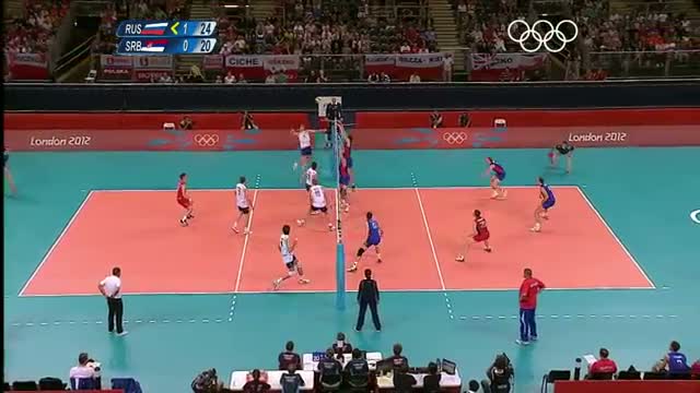 Watch Volleyball Men's Preliminary - Pool B - Russian Fed.v Serbia - London 2012 Olympic Games Highlights Video