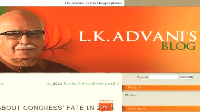 Watch LK Advani's blog demoralising Bal Thackeray Video
