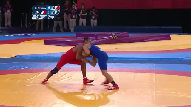Watch Wrestling Men's GR 66 kg Bronze Finals - Cuba v France Full Replay - London 2012 Olympic Games Video
