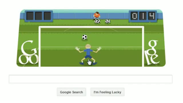 Watch Google playable doodle features football today Video