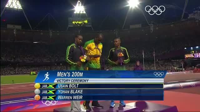 Watch Athletics Men's 200m Final - Jamaica - Gold Silver Bronze - London 2012 Olympic Games Highlights Video