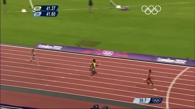 Watch Athletics Women's 4 x 100m Relay Final - USA World Record - London 2012 Olympic Games Highlights Video