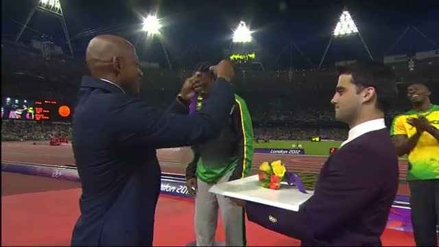 Watch Athletics Men's 200m Medal Ceremony - Usain Bolt - London 2012 Olympic Games Highlights Video