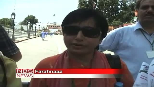 Watch Pak delegation arrives for candle march at Wagah border Video