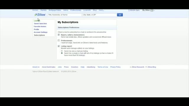 Watch How to Manage Email Subscriptions and Alerts on Zillow Video