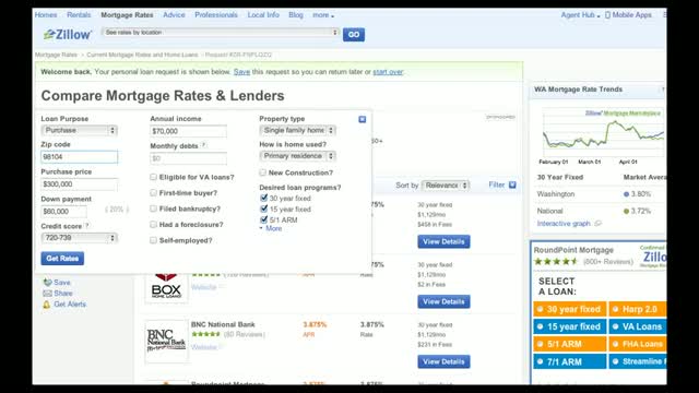 Watch How to Fill Out a Loan Request on Zillow Mortgage Marketplace Video