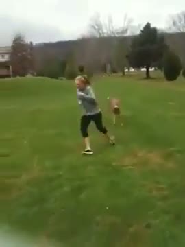 Watch Deer Tries to Mate with Teenage Girl Video