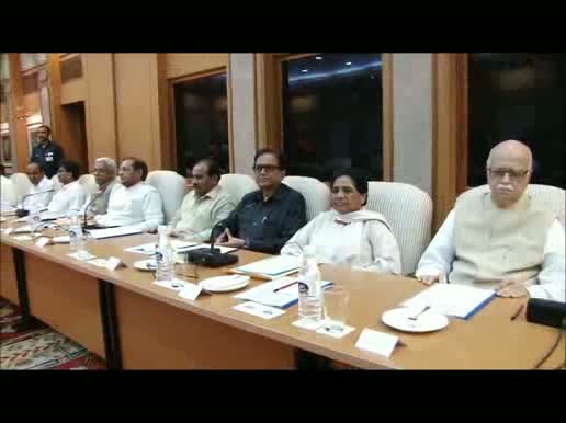 Watch The Prime Minister, Dr. Manmohan Singh, UPA Chairperson Mrs. Sonia Gandhi and Union Ministers at the all party meeting on Reservation in promotions, in New Delhi on August 21, 2012. Video