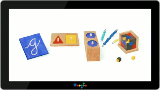 Watch Google doodles Maria Montessori's 142nd birthday  Video
