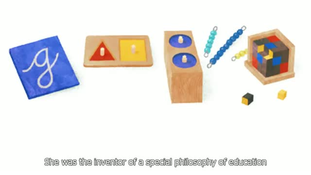 Watch Maria Montessori - Google Doodle for her 142nd birthday Video