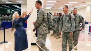 Watch The 'Hug Lady' Hugs Every US Soldier Video
