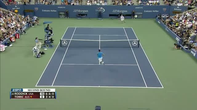 Watch Andy Roddick Moving On U.S. Open 2012 Video