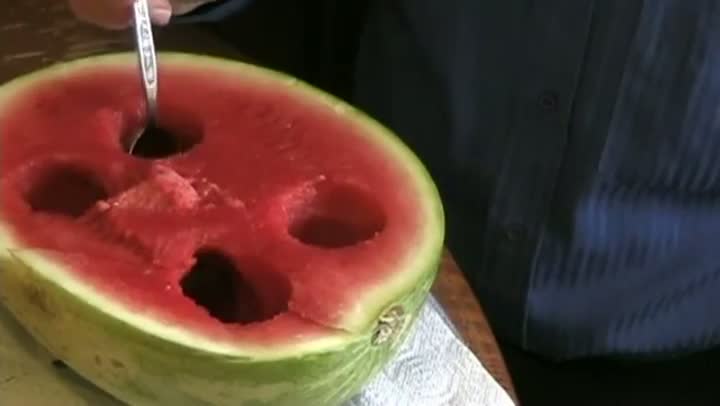 Watch Strange How To Eat Watermelon Tutorial Video