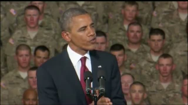 Watch Obama Vows Help to Soldiers, Marks Iraq War End Video