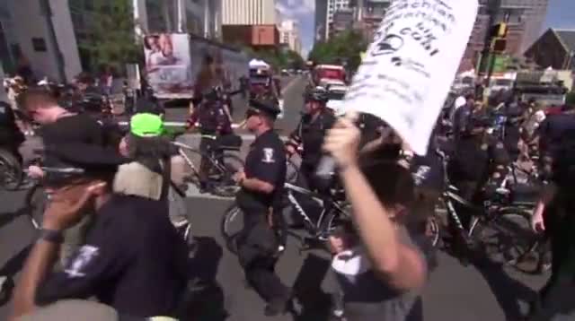 Watch Raw Video - Hundreds Turn Out for Pre-DNC March Video