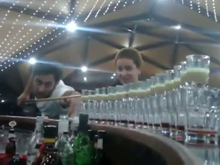 Watch Bartender's Trick Shot Video