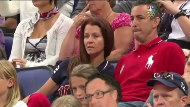 Watch Olympic Parent Reaction With Weird Guy Video