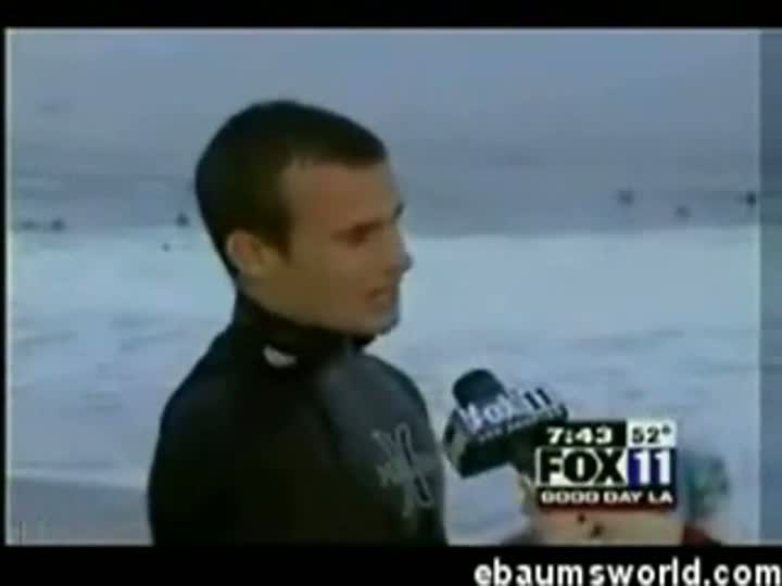 Watch Surfer On The News Video