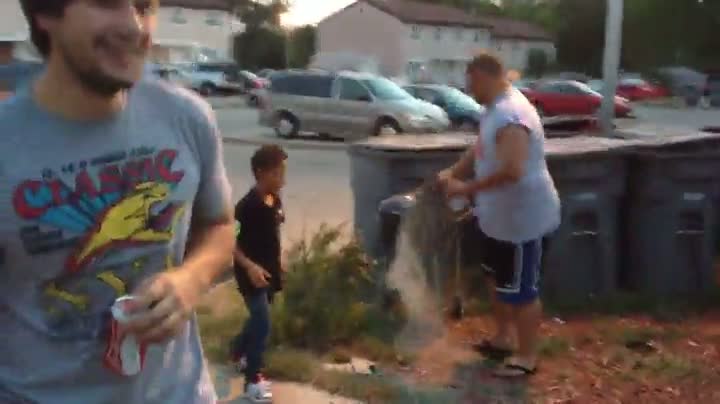 Watch Bike Jump Fail Over Barbecue Grill Video