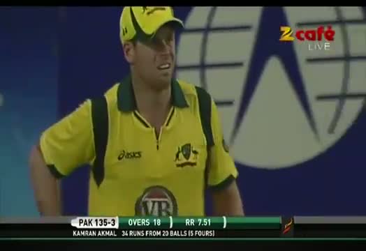 Watch Amazing Boundary Saved by Daniel Christian - Pakistan Vs Australia 2nd T20 2012 in Dubai Video